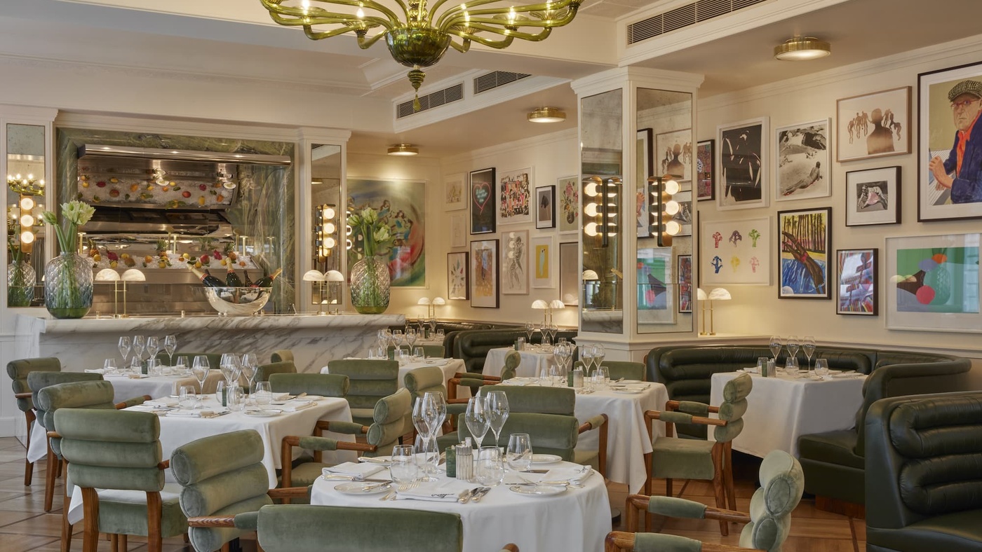 interior shot of langan's brasserie