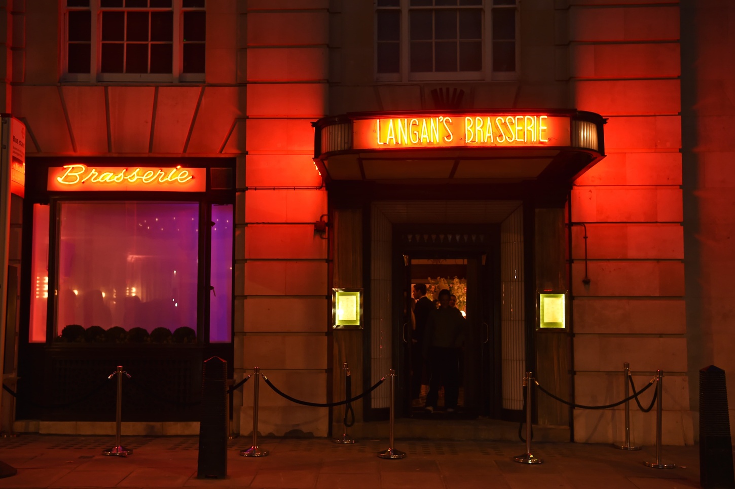 exterior shot of Langan's brasserie mayfair