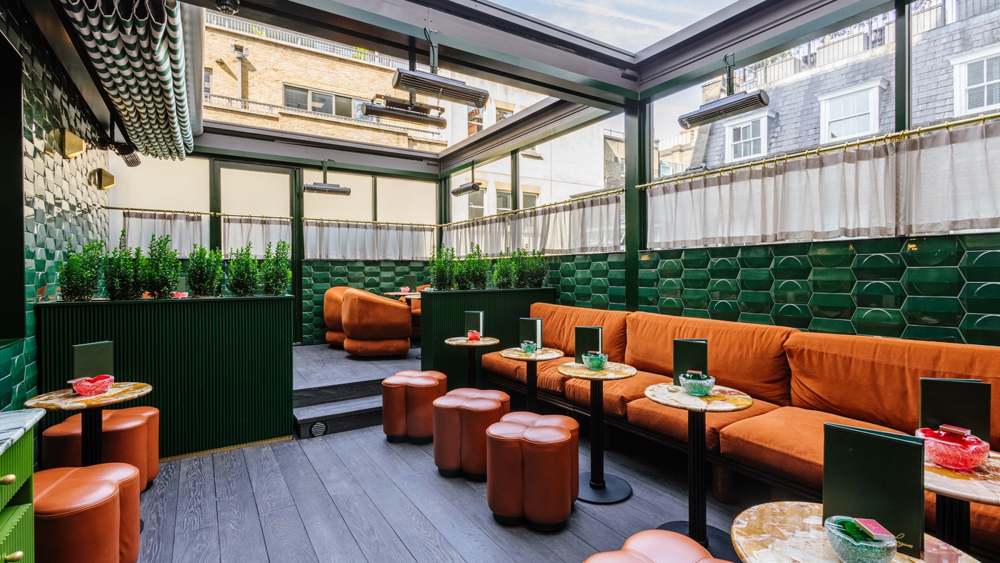 roofop terrace at langan's brasserie